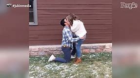 Woman is Excited Her Boyfriend Proposed