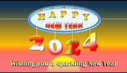 Happy New Year 2024 | Artistic Powerpoint presentation | Infographic Tutorial