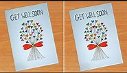 DIY Get Well Soon Card //How to make Get Well Soon Card //Get Well Soon Card Making with White Paper