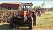 Fiat 850, 1000 & 1300 DT Super in aratura | Vintage tractors plowing, brutal sound & smoke