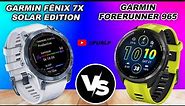 garmin fenix 7X sapphire solar edition vs forerunner 965