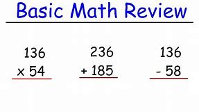 Basic Math Review