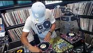 Classic Vinyl 45 Mix Set DJ Ace on custom mini turntables pt2 6-17-18