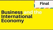 6.3 Business and the International Economy IGCSE Business Studies