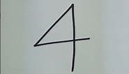 people who write their 4s like this
