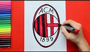 How to draw AC Milan Logo