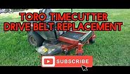 Toro Timecutter drive belt replacement. Toro 4225 Residental Zero Turn drive belt