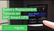 Battery Replacement Tutorial on APC Smart UPS | SMT Series 1000 & 1500 | Schneider Electric Support