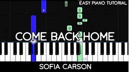 Sofia Carson - Come Back Home (Easy Piano Tutorial)