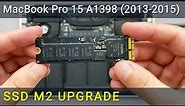 MacBook Pro 15 A1398 How to install M2 SSD upgrade