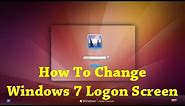 How To Change Windows 7 Logon Screen Background Using Registry?