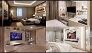 Beautiful modern bedroom Tv wall design ideas