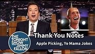 Thank You Notes: Apple Picking, Yo Mama Jokes