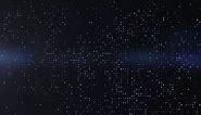 Animated abstract technology dark background with randomly glowing dots and grid. data, hi-tech concept. virtual space. 3D, 4K, seamless loop