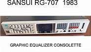 Sansui RG-707 - Stereo Graphic Equalizer Consolette (1983)