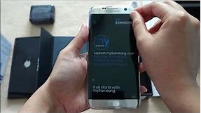 Galaxy S7 Edge Duos- Silver Titanium- 32GB Unboxing