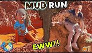KIDS MUD OBSTACLE COURSE! RACE WORKOUT CHALLENGE! Playing w DIRT & WATER FUNnel Vision Vlog