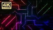 Abstract Neon Multicolored Lines Background Loop - Free 4k Background Animation