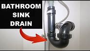 How to Connect a Bathroom Sink Drain