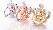 Bedazzled Bling Crystal Crown and Various Phone Ring Holders