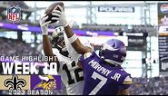 New Orleans Saints vs. Minnesota Vikings | 2023 Week 10 Game Highlights