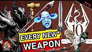 EVERY NEW WEAPON IN SKYRIM ANNIVERSARY EDITION - How to Get New* Swords, Staves, Axes, Bows, + More