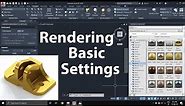 AutoCAD Rendering - Basic settings - Material & Texture apply