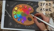 😴 iPad ASMR - Teaching you how to paint - Clicky Whispering - Writing Sounds