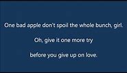 The Osmonds One Bad Apple Lyrics