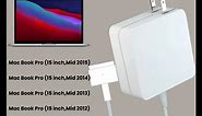 Mac Book Pro Charger, AC 85W 2 T-Tip Power Adapter Compatible with MacBook Pro 13 inch and 15 inch Retina After Mid 2012
