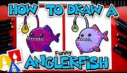 How To Draw A Funny Cartoon Anglerfish
