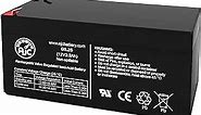AJC Battery Compatible with BB BP3-12 12V 3.2Ah Sealed Lead Acid Battery