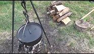 How to Forge a Fire Tripod for Camp Cooking and a Dutch Oven Lid Lifter