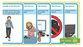 Internet Safety Picture Display Posters