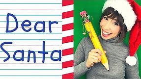 How to Write a Letter to Santa | Dear Santa | Beginner Writer Practice