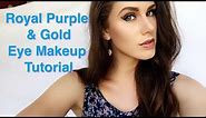 Royal Purple & Gold Eye Makeup Tutorial | Cassandra Bankson