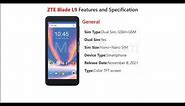 ZTE Blade L9 Features and Specification - MobiCR.com