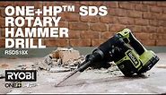 RYOBI 18V ONE+ HP Brushless SDS Rotary Hammer Drill (RSDS18X) in action