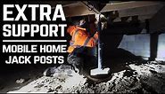 Installing Mobile Home Jack Posts for More Support - Home Renovation