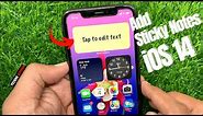 How to Add Sticky Notes to Your iPhone Home Screen (iOS 14)