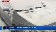 Live at Sunrise: Snow falls in Lehigh Valley, Bucks County