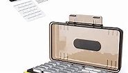 45 Slots (15 XQD+30 SD) Memory Card Case Storage Holder Organizer for XQD SD/SDHC/SDXC CFepress Type A Card, Shockproof and Water-Resistant XQD SD Card Carrying Case with Labels