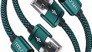 Basesailor USB Type C Charger Cable 10FT 2 Pack,Nylon Charging Cord for iPhone 16 15 Pro Max,Samsung Galaxy Z Fold 5,Note 20,Tab S9 S10 S10E 10E FE S23 S22 S21 23 Plus Ultra,A52 A54,Google Pixel 8 7 6