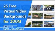Zoom - 25 free virtual video backgrounds by Chris Menard