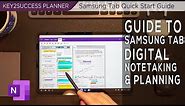 How To Use Samsung Tab for Digital Notetaking using OneNote