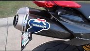 Ducati Hypermotard 1100S Termignoni Exhaust / Dry Clutch Sound Demo