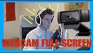 How To Full screen Your Webcam In OBS Studio