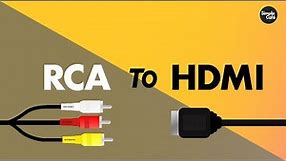 Play RCA devices on HDMI Tv's