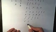 Roman Cursive Lesson 01 Learn to write like an Ancient Roman letterforms from Ostia