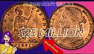 The 1891 One Penny Coin Worth Millions | Coin Collecting | Coins Worth Money 2023